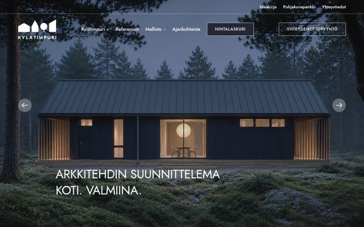Screenshot of kylatimpuri.fi