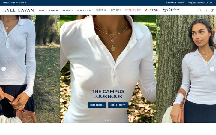 Screenshot of kylecavan.com