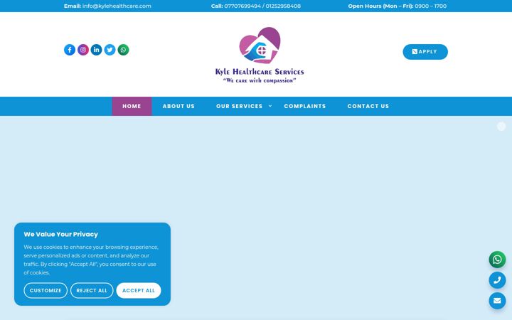 Képernyőkép: kylehealthcare.com