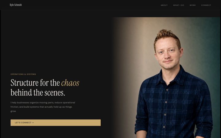 Screenshot of kyleschmitt.com
