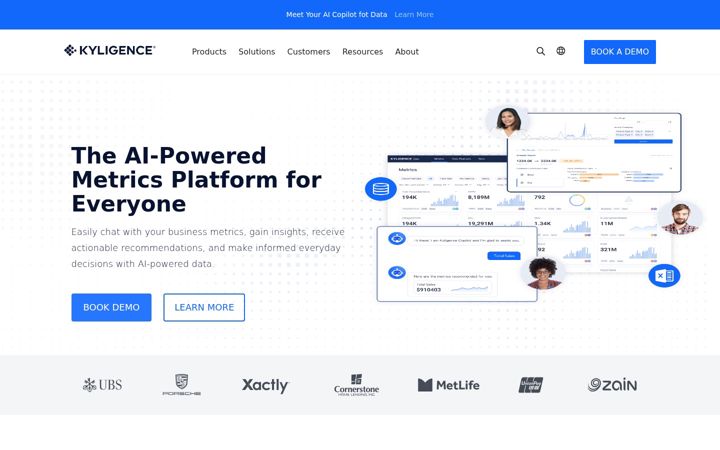 Screenshot of kyligence.io