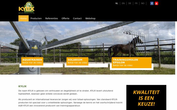 Screenshot of kylix.nl