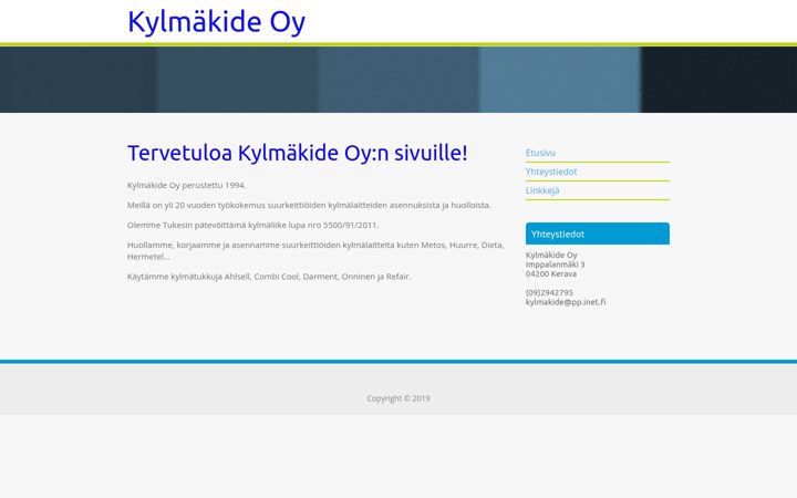 Screenshot of kylmakide.com