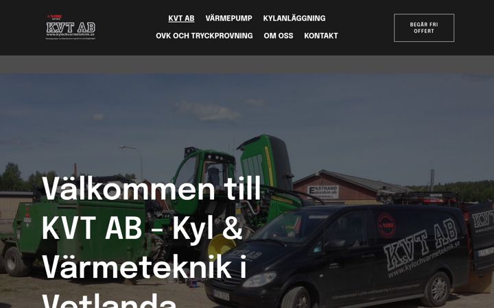 Screenshot of kylochvarmeteknik.se