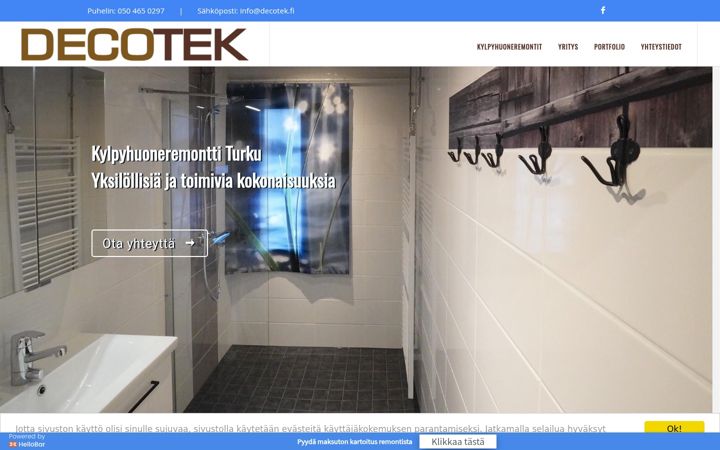 Screenshot of kylpyhuoneremonttiturku.com