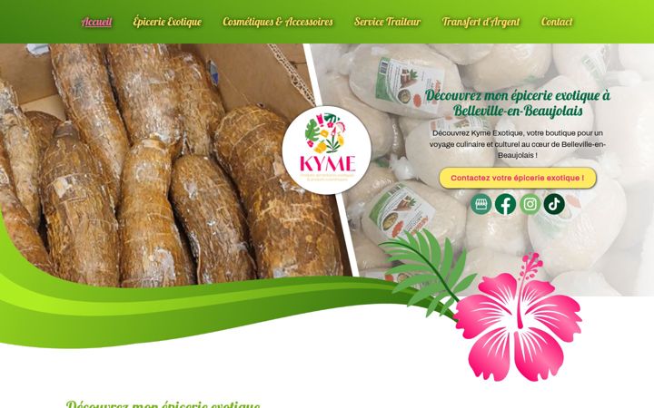 Screenshot of kyme-exotique.fr