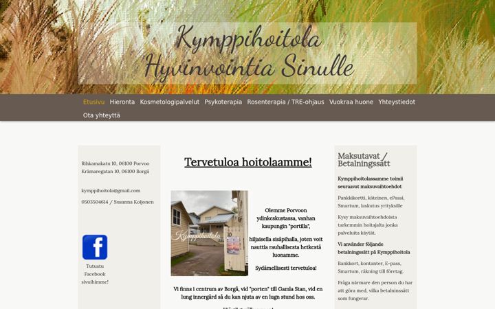 Screenshot of kymppihoitola.com