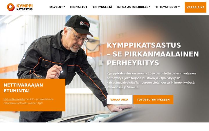 Screenshot of kymppikatsastus.fi