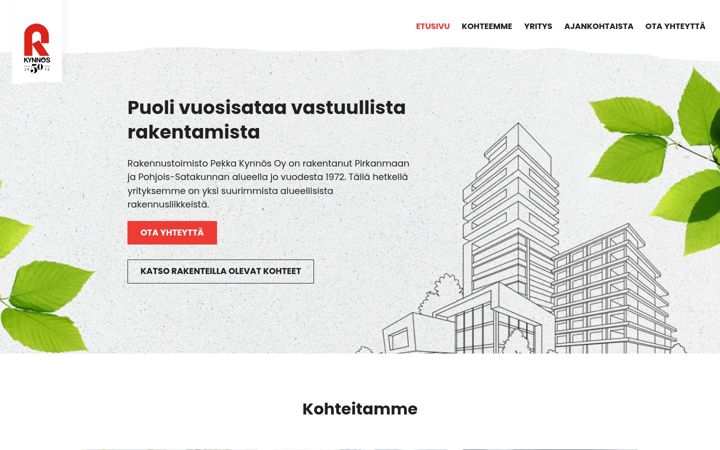 Screenshot of kynnos.fi