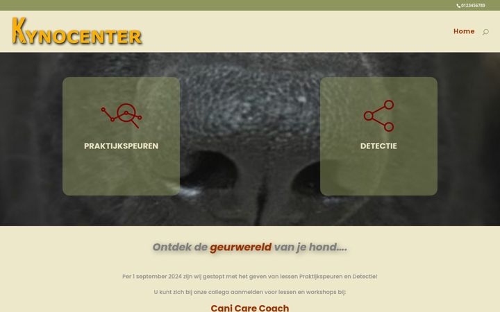 Screenshot of kynocenter.nl