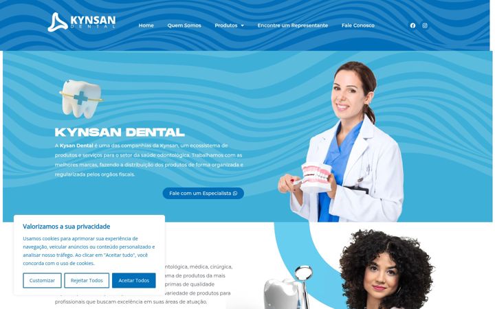 Screenshot of kynsan.com.br