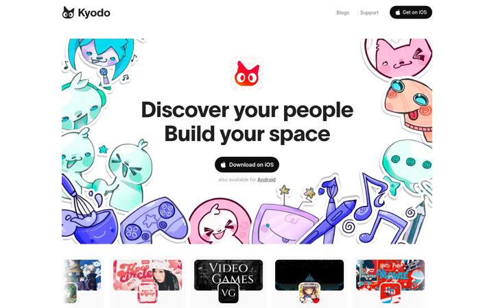 Captura de ecrã de kyodo.app
