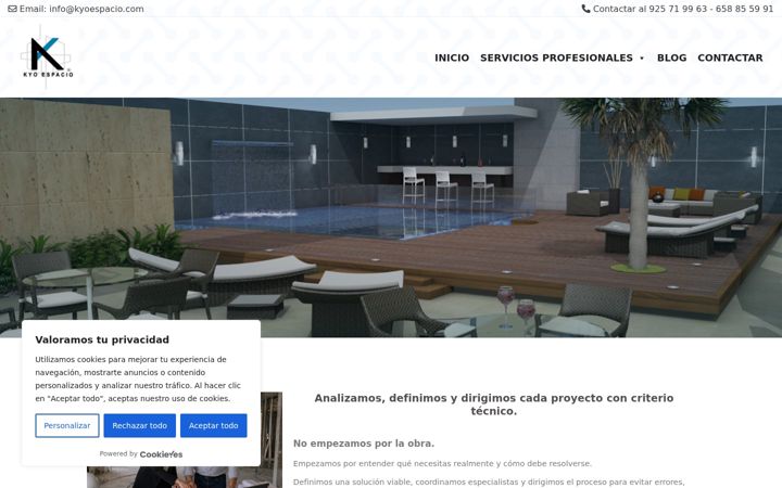 Screenshot of kyoespacio.com
