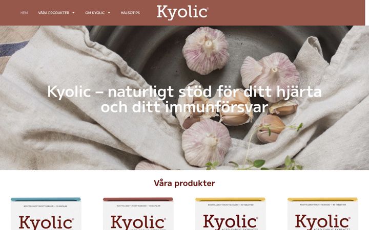 Screenshot of kyolic.se