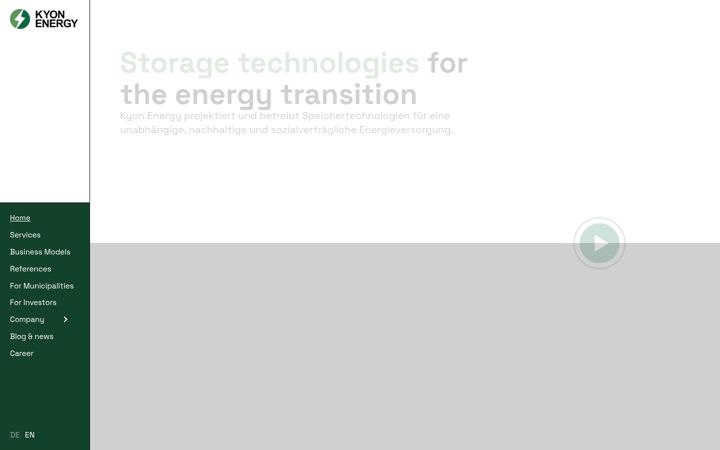 Screenshot of kyon-energy.de