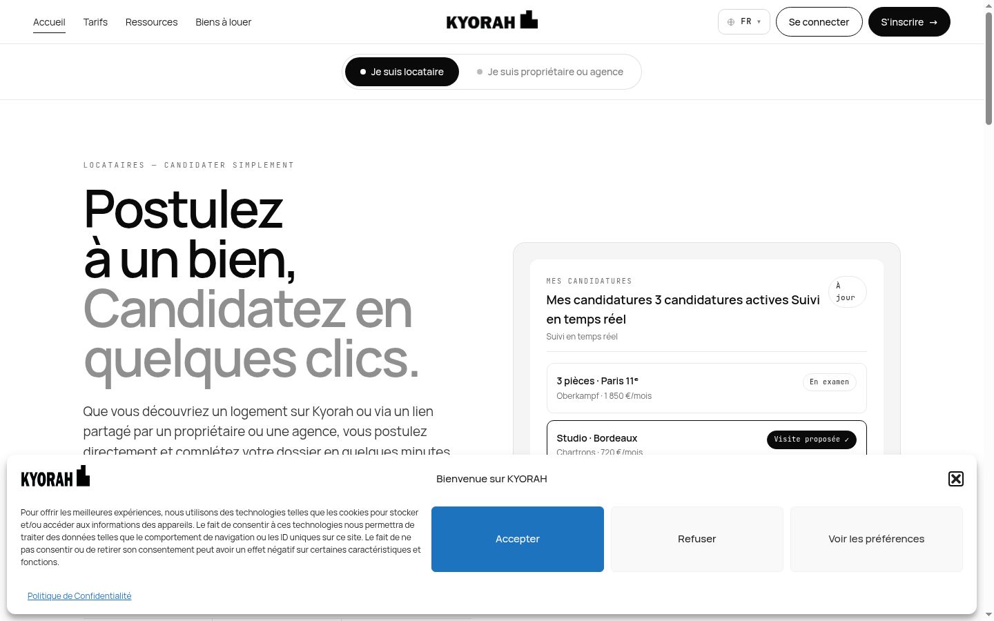Snímek obrazovky baneru souhlasu zobrazeného před jakoukoli interakcí