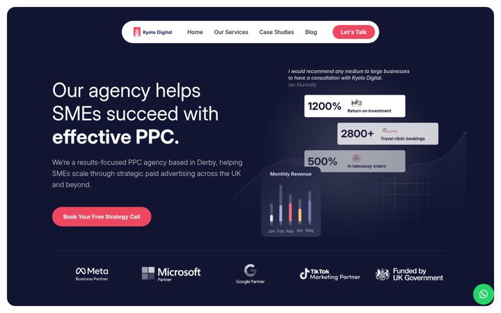 Screenshot of kyotodigital.co.uk