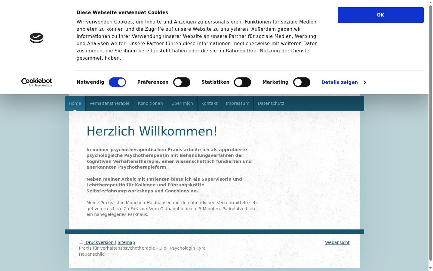Screenshot tal-banner tal-kunsens muri qabel kwalunkwe interazzjoni