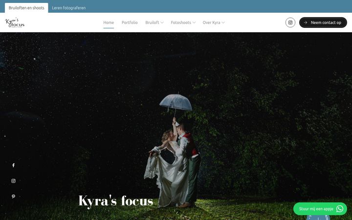 Screenshot of kyrasfocus.nl