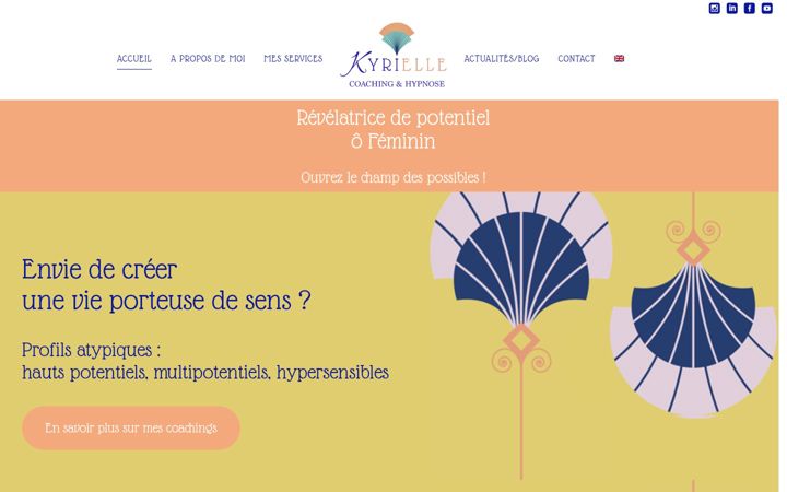 Screenshot of kyriellecoaching.com