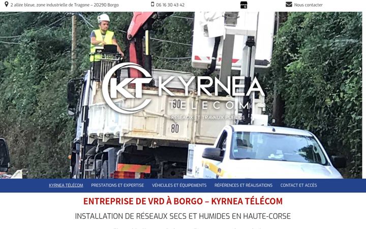 Screenshot of kyrneatelecom.fr