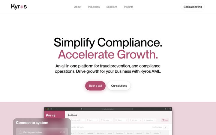Screenshot of kyrosaml.com