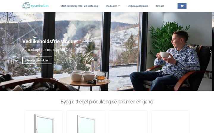 Screenshot of kystvinduet.no