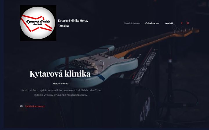 Screenshot of kytarovaklinika.cz
