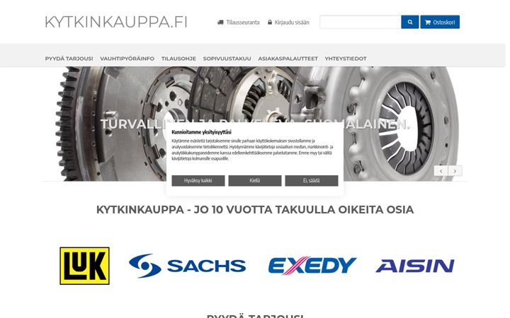 Screenshot of kytkinkauppa.fi