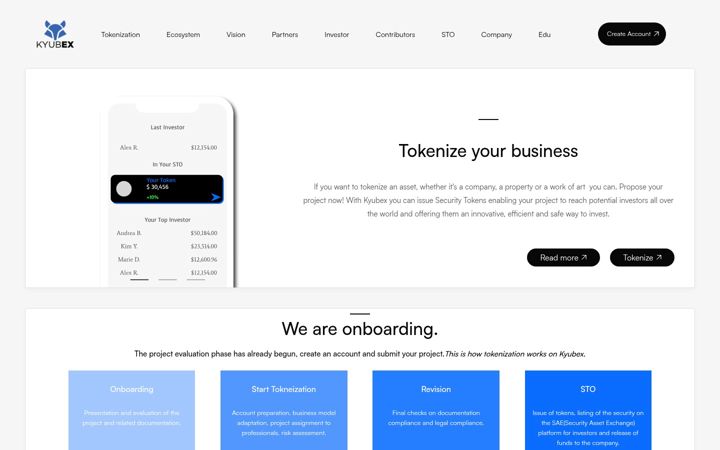 Screenshot of kyubex.com