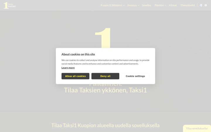 Screenshot of kyytilinja.fi