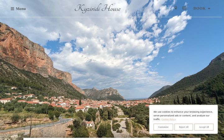 Screenshot of kyziridihouse.com