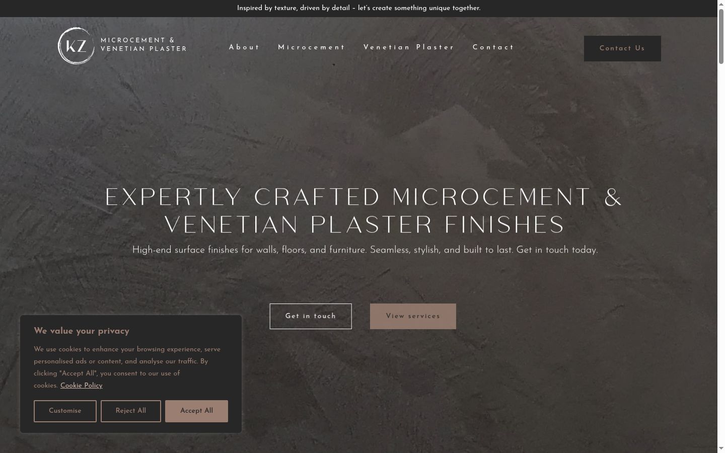 Screenshot tal-banner tal-kunsens muri qabel kwalunkwe interazzjoni