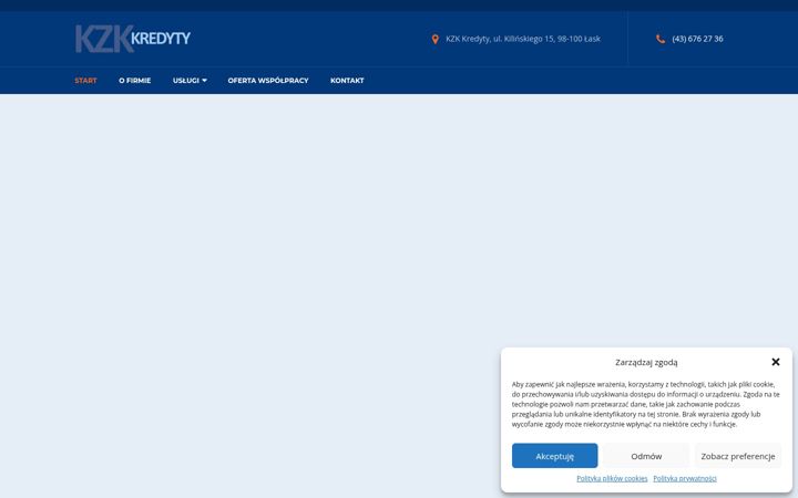 Screenshot of kzkkredyty.pl