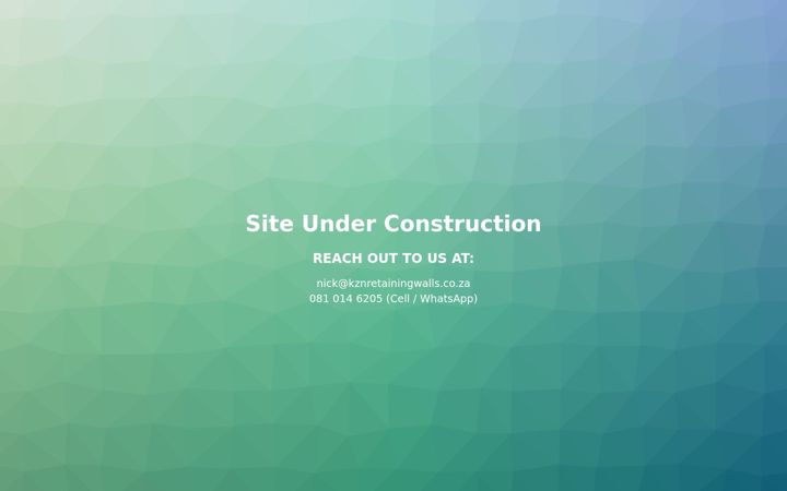 Screenshot of kznretainingwalls.co.za