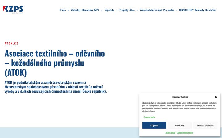 Screenshot of kzps.cz