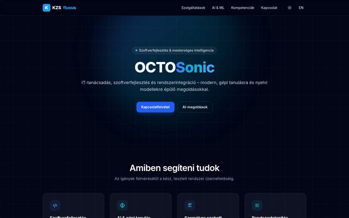 Screenshot of kzsfluxus.hu