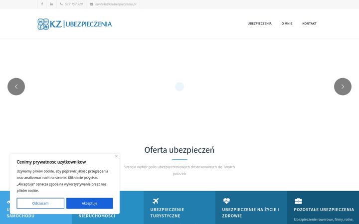 Screenshot of kzubezpieczenia.pl