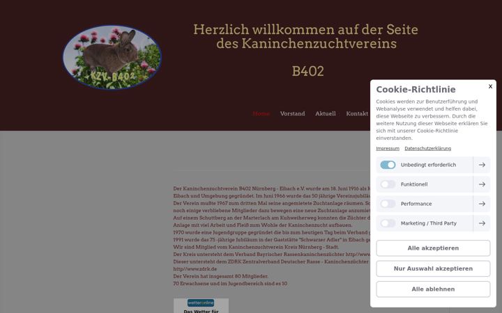 Screenshot of kzv-b402.de