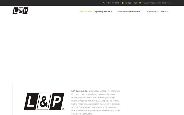Screenshot of l-and-p.pl