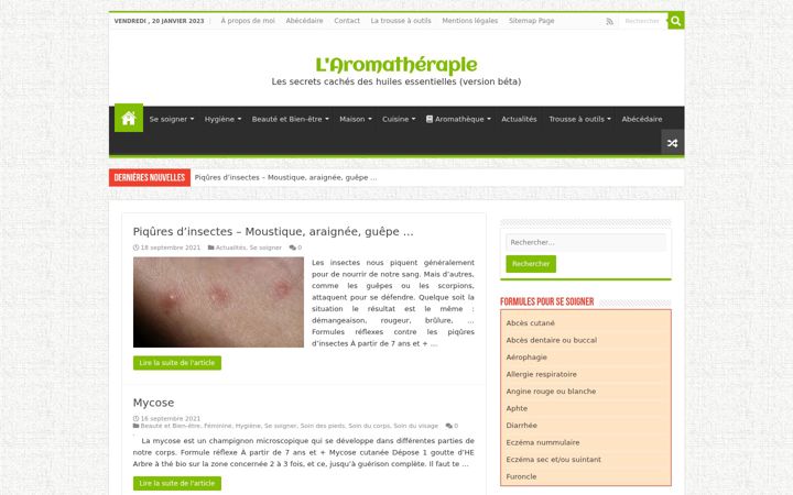 Screenshot of l-aromatherapie.fr