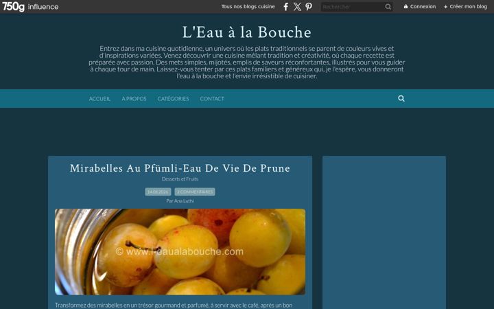 Screenshot of l-eaualabouche.com