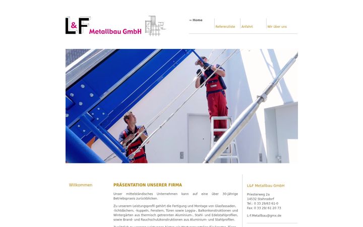 Screenshot of l-f-metallbau.de