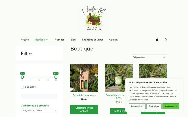 Screenshot di l-herbefolle.com