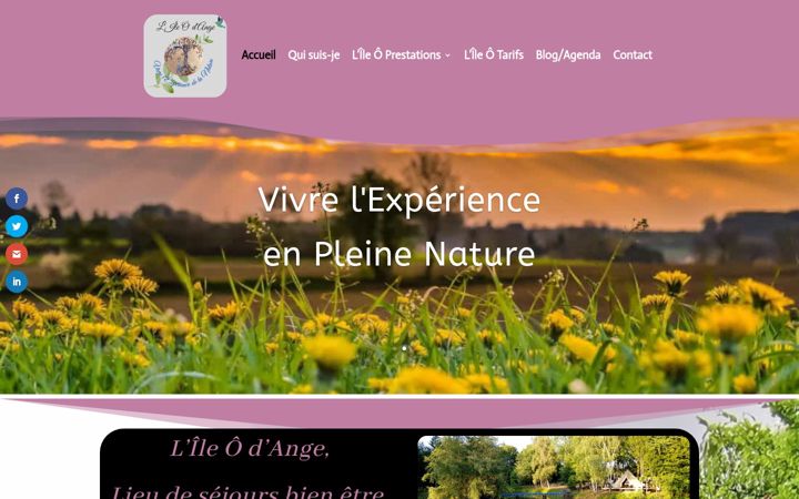 Screenshot of l-ile-o-d-ange.com