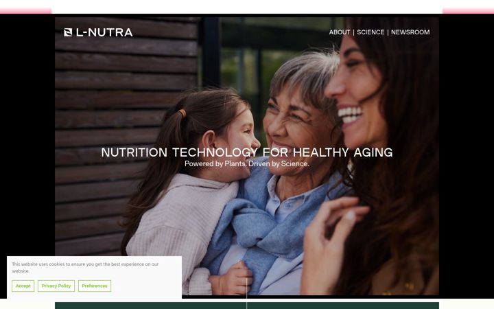Screenshot of l-nutra.com