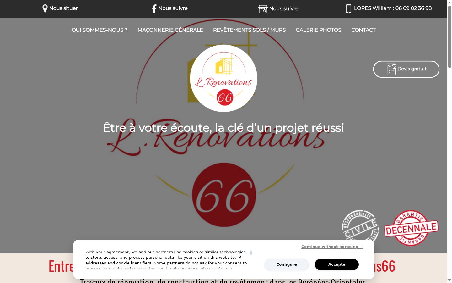 Sutikimo reklamjuostės, rodytos prieš bet kokią sąveiką, ekrano kopija