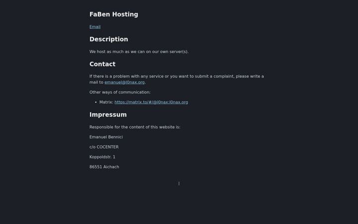 Screenshot of l0nax.org