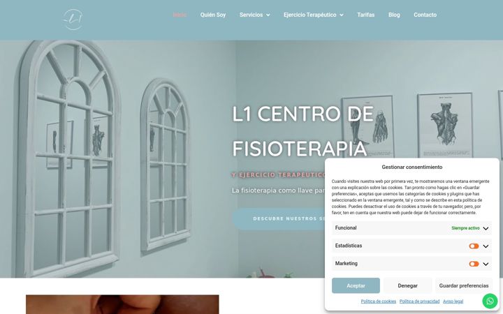 Screenshot of l1fisioterapia.es