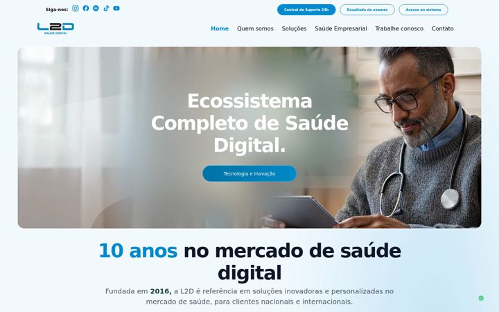 Screenshot of l2d.com.br